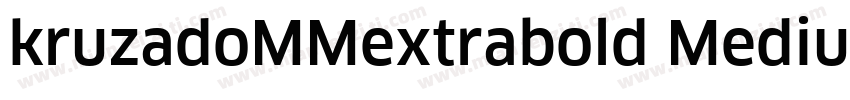kruzadoMMextrabold Medium字体转换
